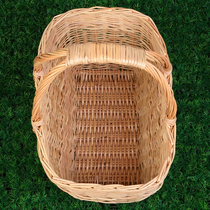 Корзина «Пикник», №1, дно:30х16 см, верх:40х28 см, H=26/43 см, лоза