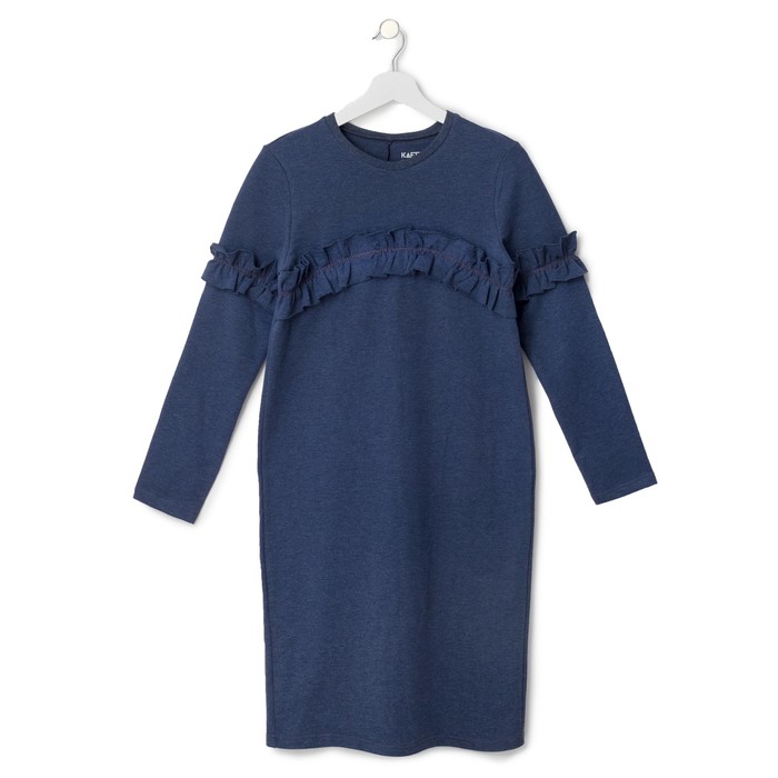 Платье женское KAFTAN с рюшей, р-р 44-46, индиго