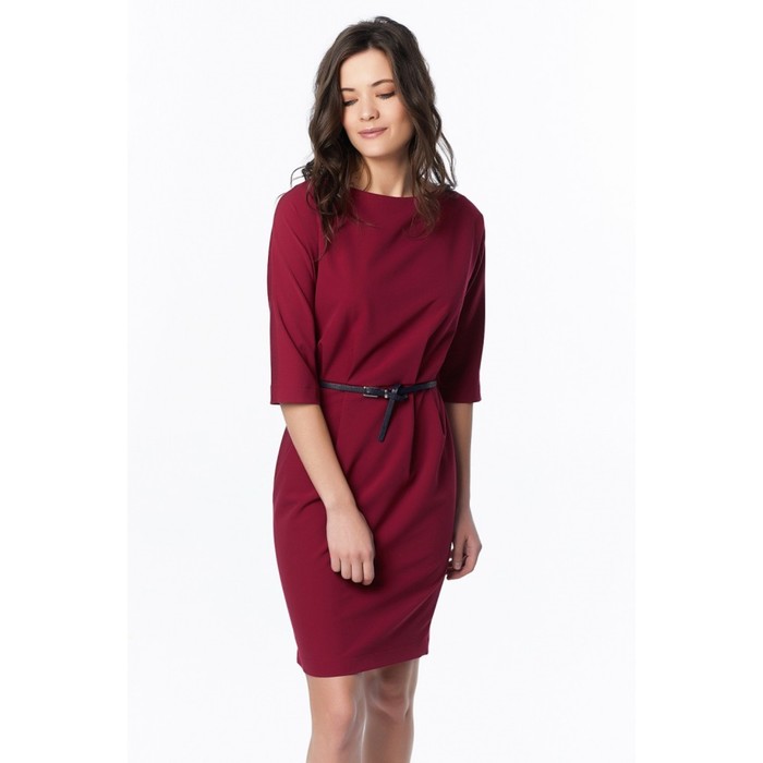 Платье женское, размер 42, цвет сангрия 716-03