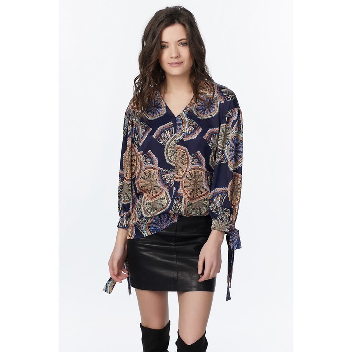 Блуза женская, размер 44, цвет синий 275-08