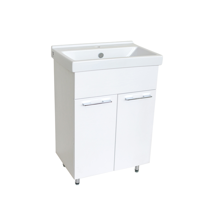 Тумба "Акварель" 60, Белый ясень, под раковину Фест 60