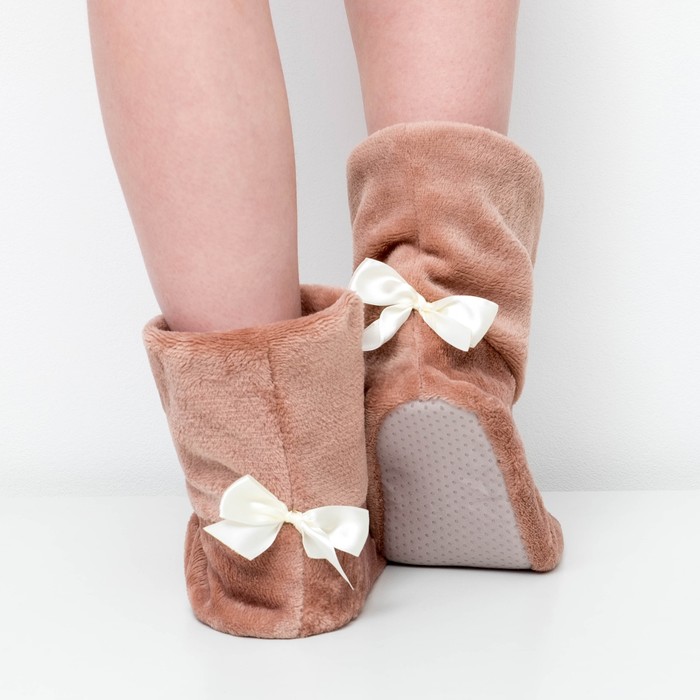 Угги домашние KAFTAN кофе, 100% п/э, велсофт