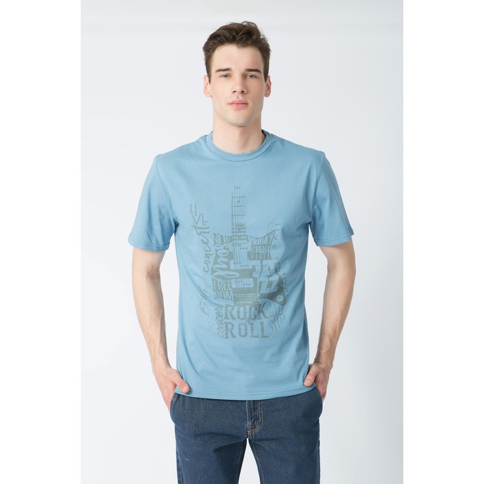 Футболка мужская KAFTAN "Rock and Roll" р-р M (46-48), 100% хл.