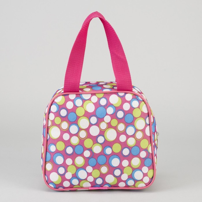 Сумка детская «Горох», отдел на молнии, наружный карман, цвет розовый