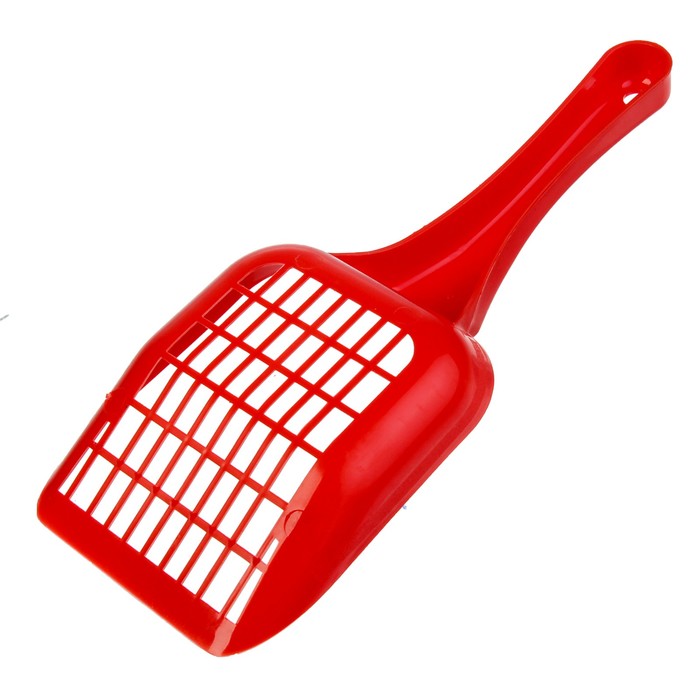 Совок для кошачьего туалета, красный