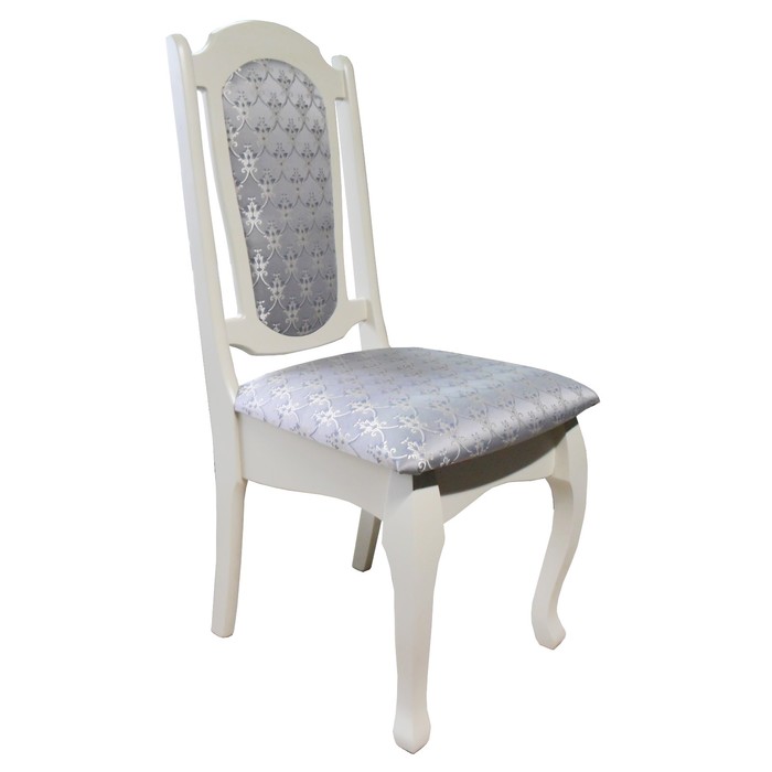 Стул Барон, 540х450х1010, Слоновая кость/Корона серая