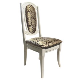 

Стул Королевский, 550х450х1060, Слоновая кость/Вензель