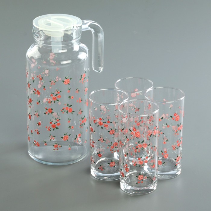 Набор питьевой "Уоркшоп. Прованс": кувшин 1,3 л, 4 стакана 290 мл