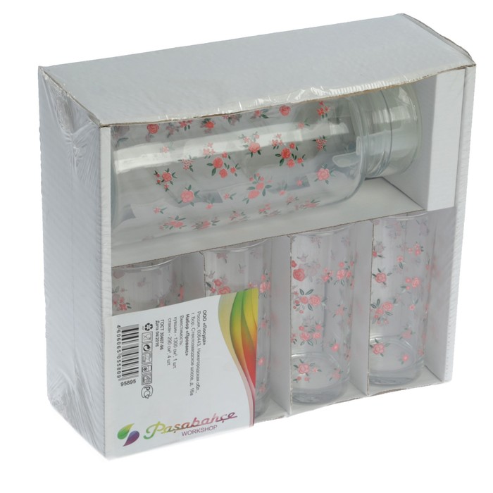 Набор питьевой "Уоркшоп. Прованс": кувшин 1,3 л, 4 стакана 290 мл