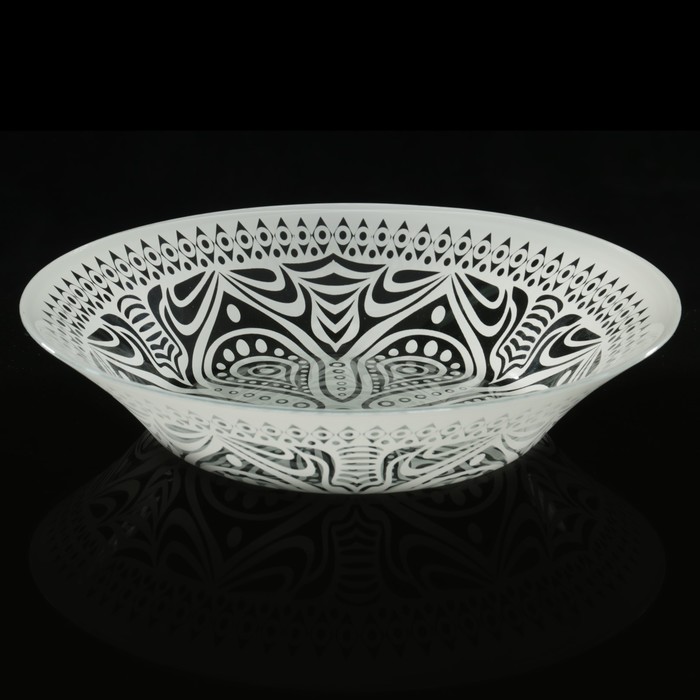 Тарелка " Бохо" бежевая 220 мм