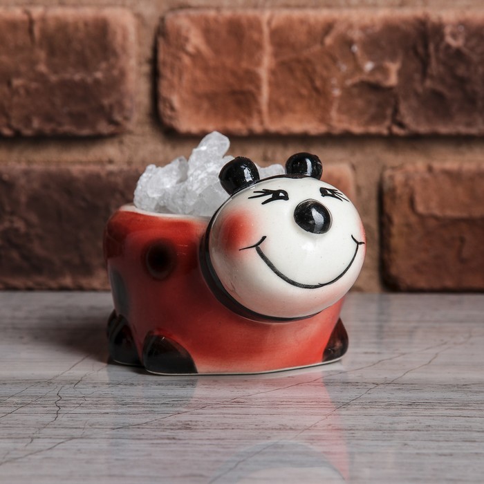 Соляной светильник "Божья Коровка" керамика, 16 х10 см