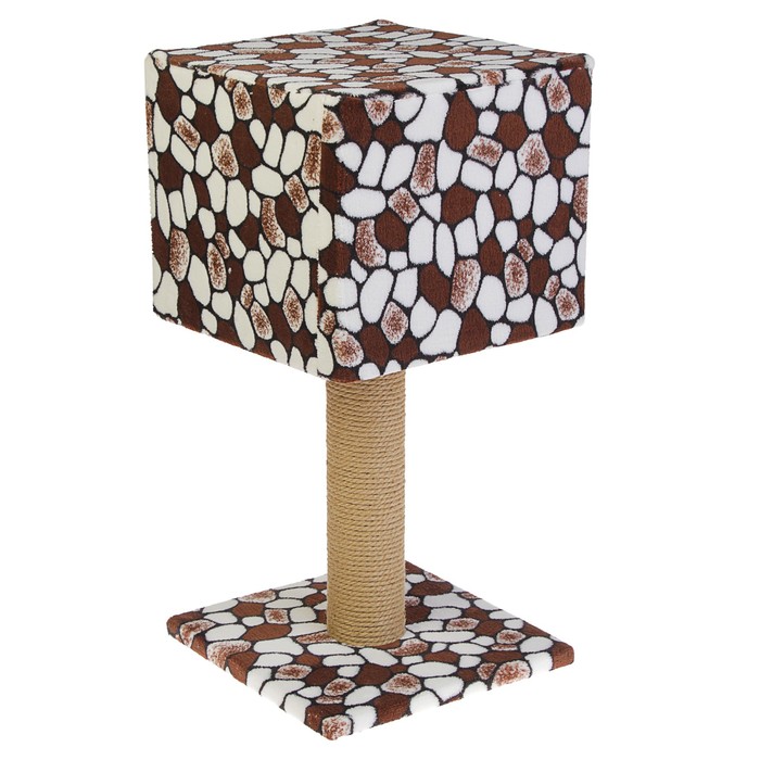 Домик "Кубизм №1" на подставке, джут, 35 х 35 х 85 см