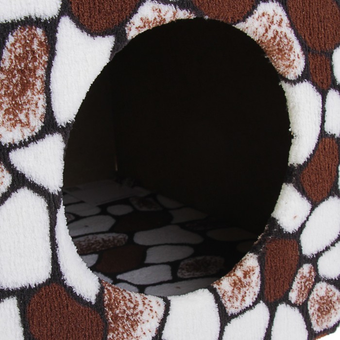 Домик "Кубизм №1" на подставке, джут, 35 х 35 х 85 см