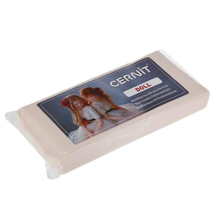 Полимерная глина запекаемая для изготовленияовления кукол, Cernit Doll, 500 г , прозрачная телесная, №425