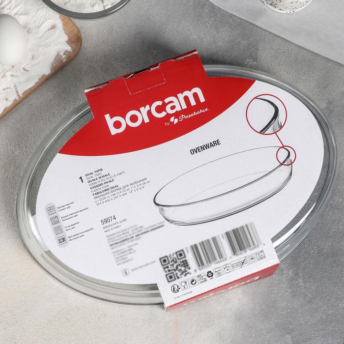 Форма для запекания овальная Borcam, 3 л