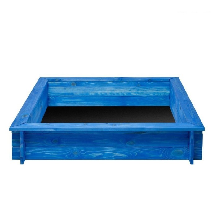 Песочница деревянная "Афродита", 110 х 110 х 25 см., 4 лавки, подложка, цвет розовый