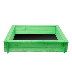 

Песочница деревянная «Клио», 110 х 110 х 25 см., 4 лавки, цвет зелёный