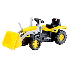 Трактор-экскаватора педальный, цвет жёлто-чёрный Ош