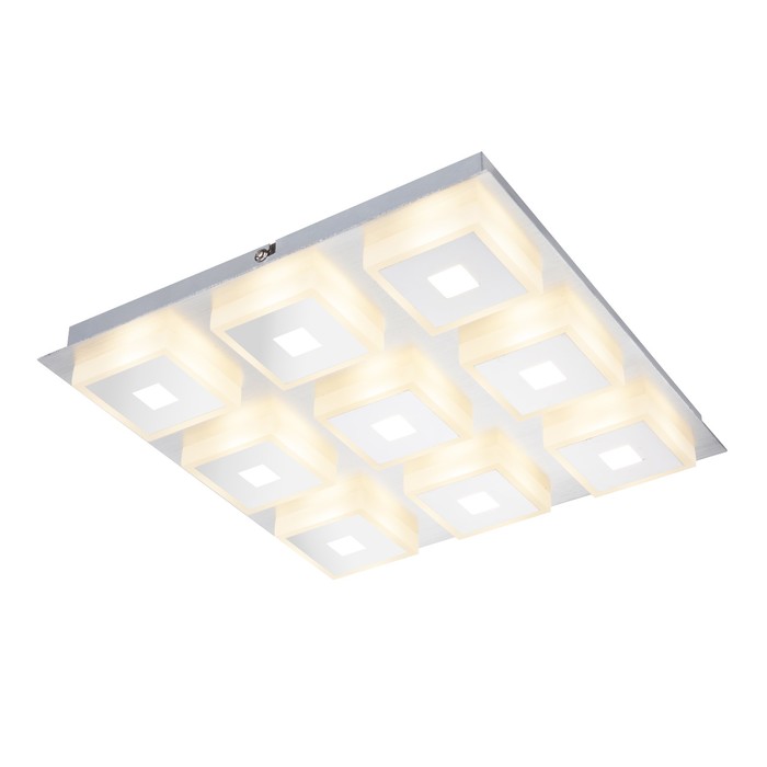 Светильник QUADRALLA 9x5Вт LED хром 30x30x4см
