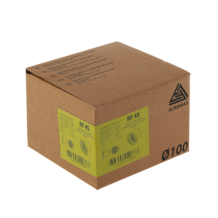 Вентилятор осевой AURAMAX RF 4S, d=100 мм
