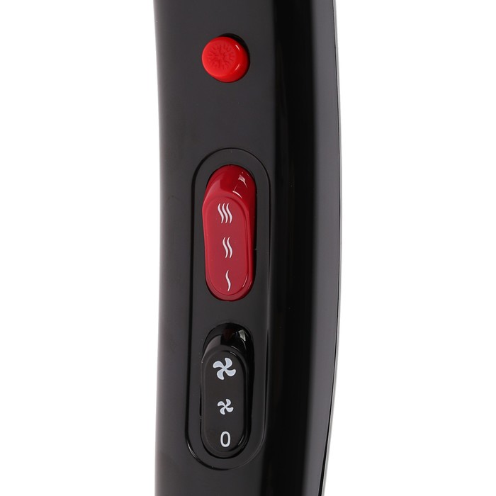 Фен Mark Shmidt 8813, 2200 Вт, 2 насадки, 6 режимов, ионизация, до 10000ч, шнур 3м, чёрный