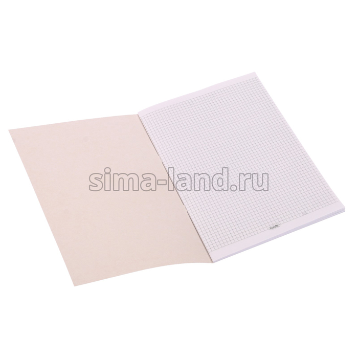 Бизнес-блокнот А4 Kroyter 48 листов, клетка, блок 65 г/м² блок, обложка картон, тиснение, спираль