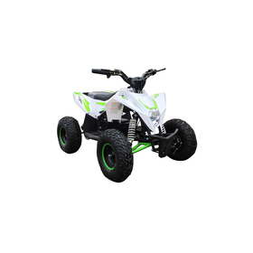 Детский электро квадроцикл MOTAX GEKKON 1300W, бело-зеленый Ош