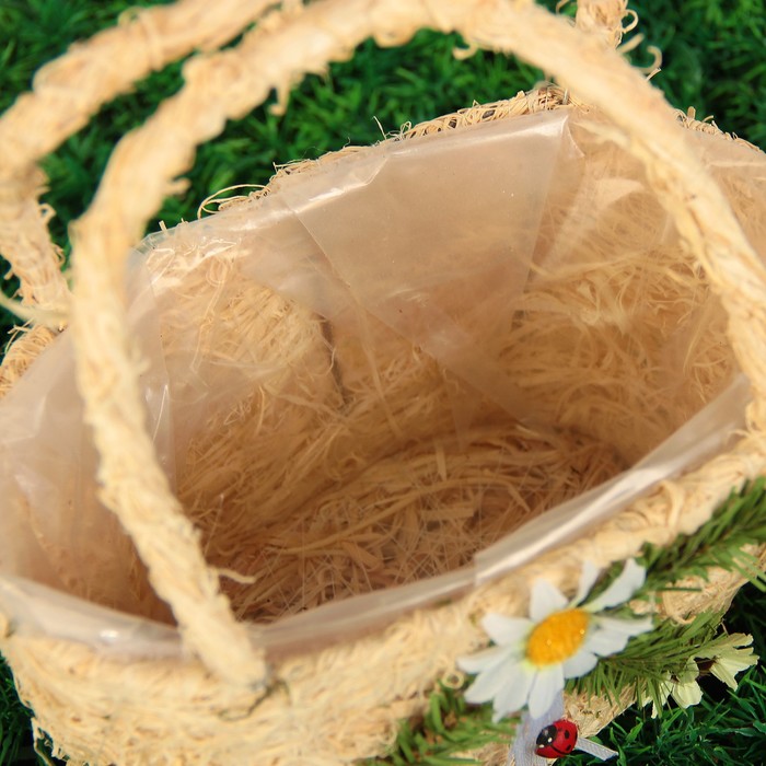 Набор корзин плетёных, кукуруза, 17x10,5x20/22,5x14x25, 2 шт, натуральный