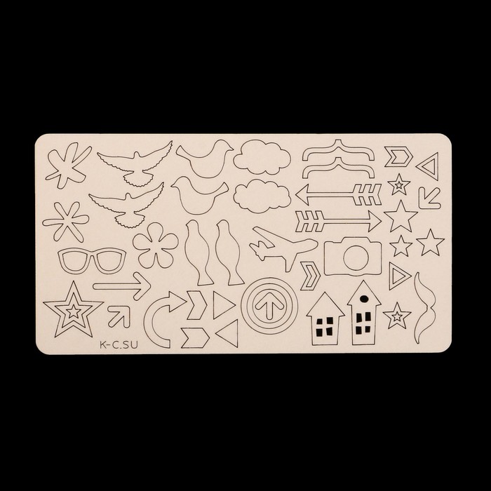 Чипборд из картона "Набор для Project Life" от 0,7 до 2,3 см