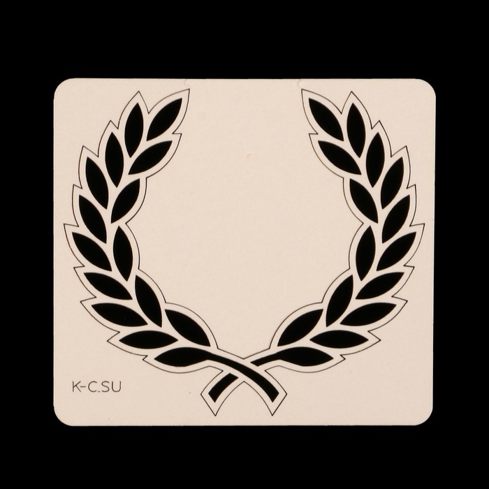 Чипборд картон "Лавровый венок" 8,8х8 см