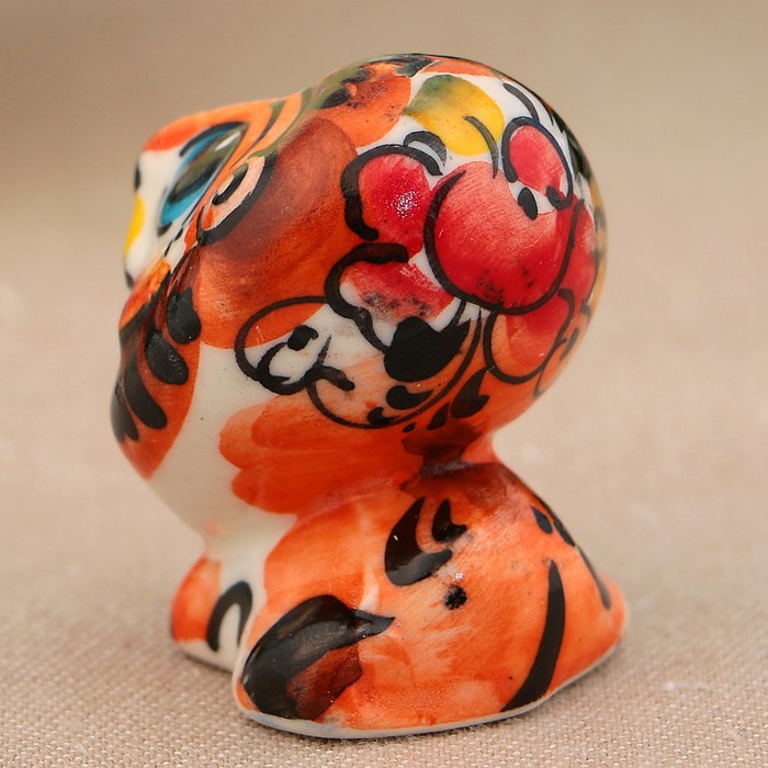 Сувенир «Лев», 3 см, цвет, гжель