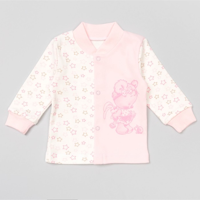 Кофта детская с длинным рукавом "Звезда", рост 80 см, цвет розовый 13442_М