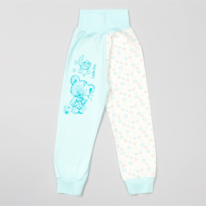 Штанишки детские "Звезда", рост 68 см, цвет бирюзовый 13480_М