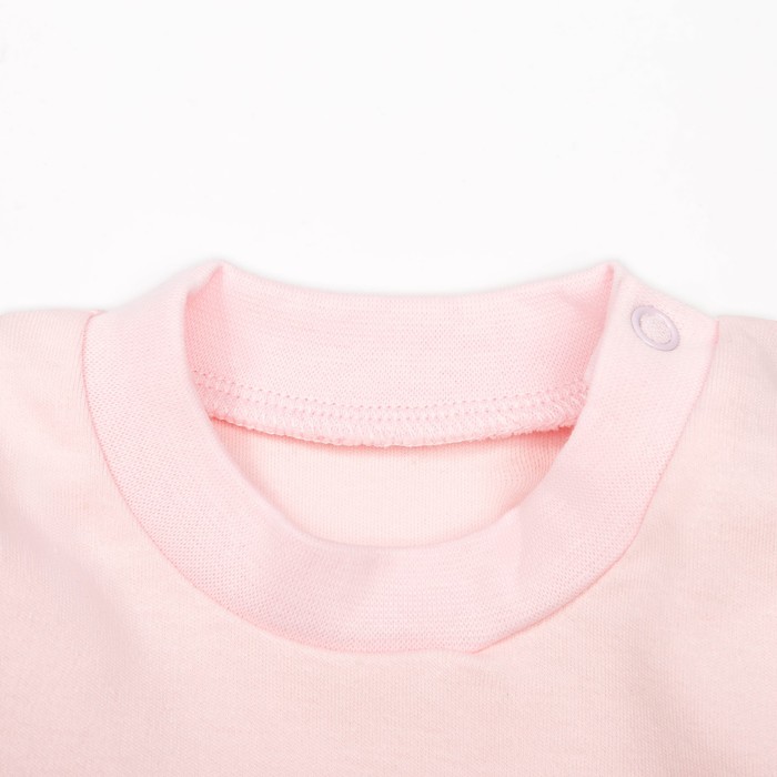 Кофта с длинным рукавом детская "Маленькие мишки", рост 86 см, цвет розовый 12841_М