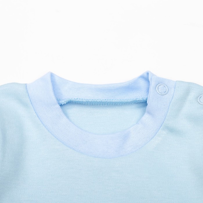 Кофта с длинным рукавом детская "Маленькие мишки", рост 68 см, цвет голубой 12841_М