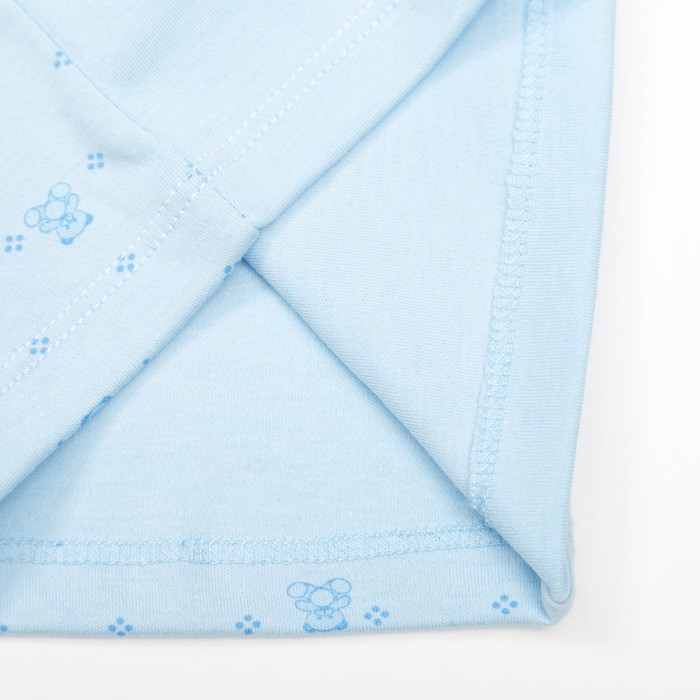 Кофта с длинным рукавом детская "Маленькие мишки", рост 80 см, цвет голубой 12841_М