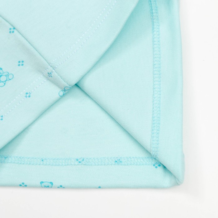 Кофта с длинным рукавом детская "Маленькие мишки", рост 68 см, цвет бирюзовый 12841_М