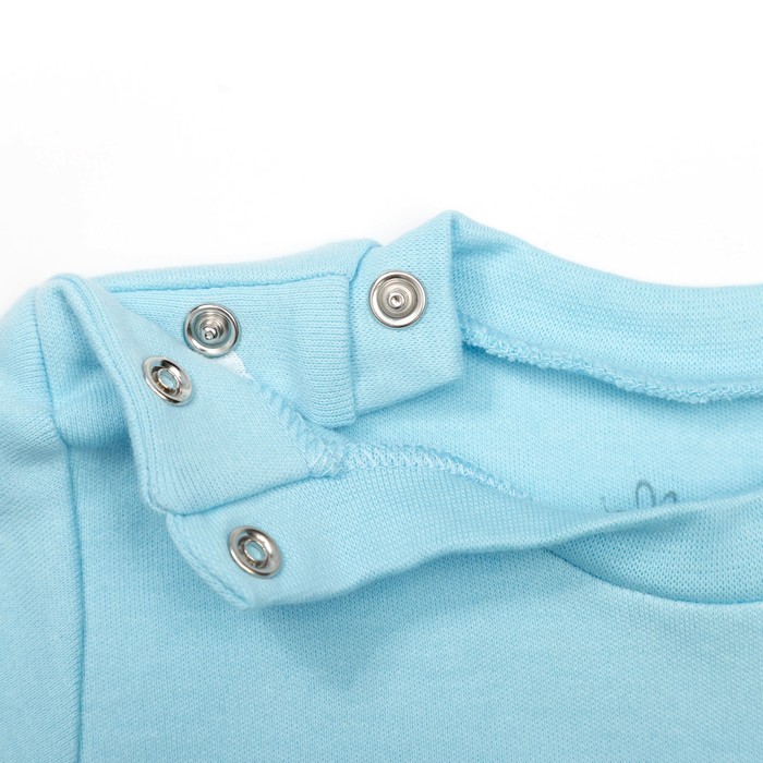 Кофта с длинным рукавом детская "Облака", рост 80 см, цвет синий 15965_М