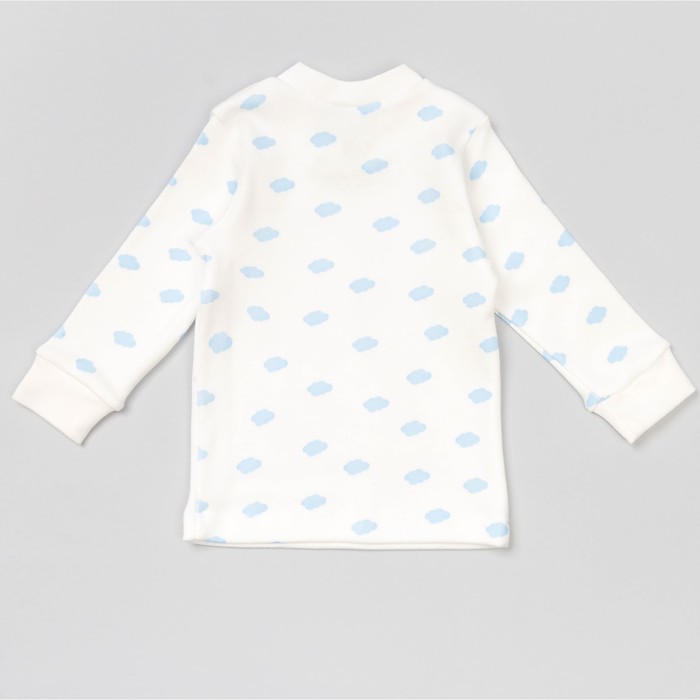 Кофта с длинным рукавом детская "Облака", рост 68 см, цвет молочный 15965_М