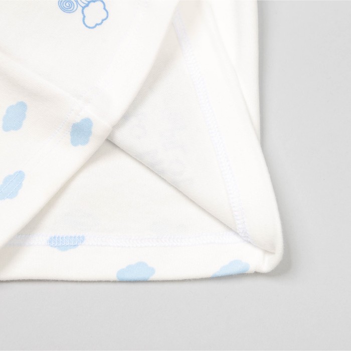 Кофта с длинным рукавом детская "Облака", рост 74 см, цвет молочный 15965_М