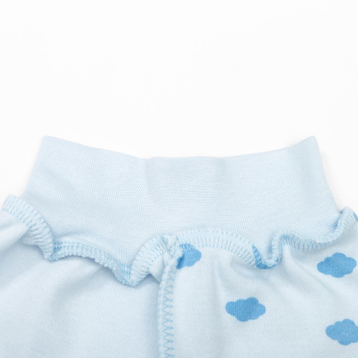 Ползунки детские евро "Облака", рост 56 см, цвет голубой 16023_М