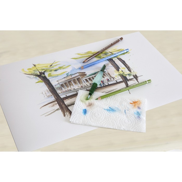 Кисть Синтетика с резервуаром для воды (краски) Faber-Castell