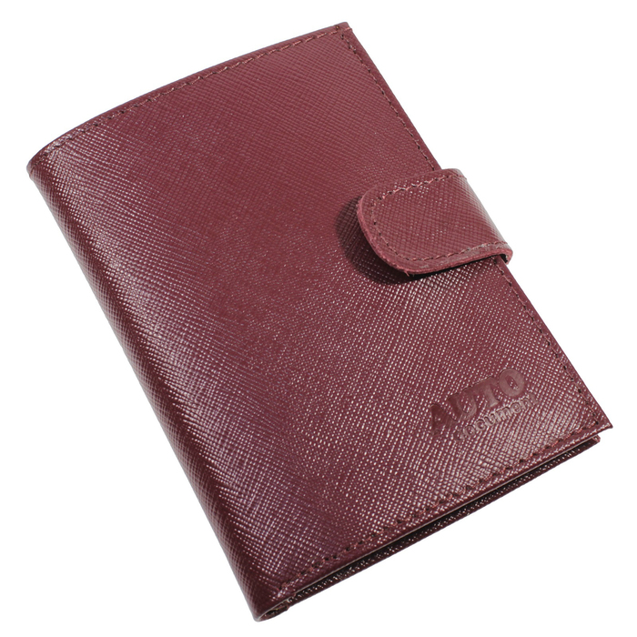 Обложка для документов, цвет бордовый