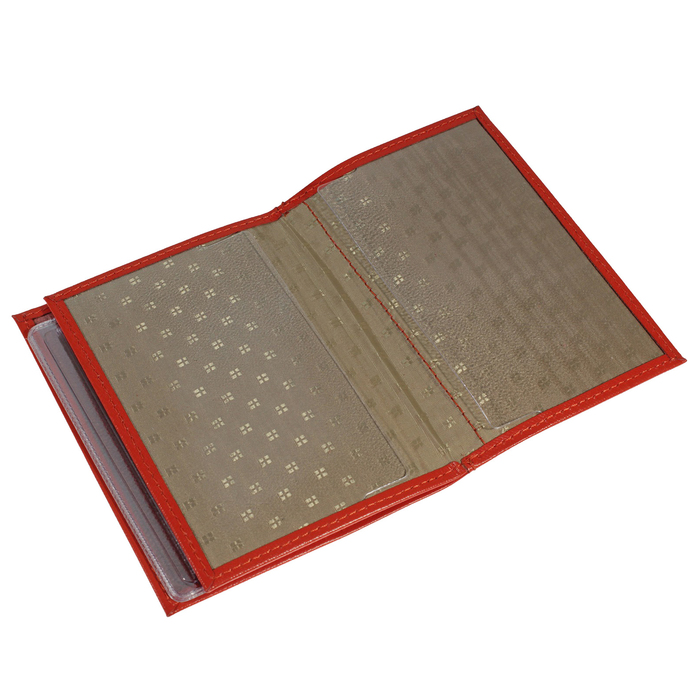 Обложка для документов, цвет красный