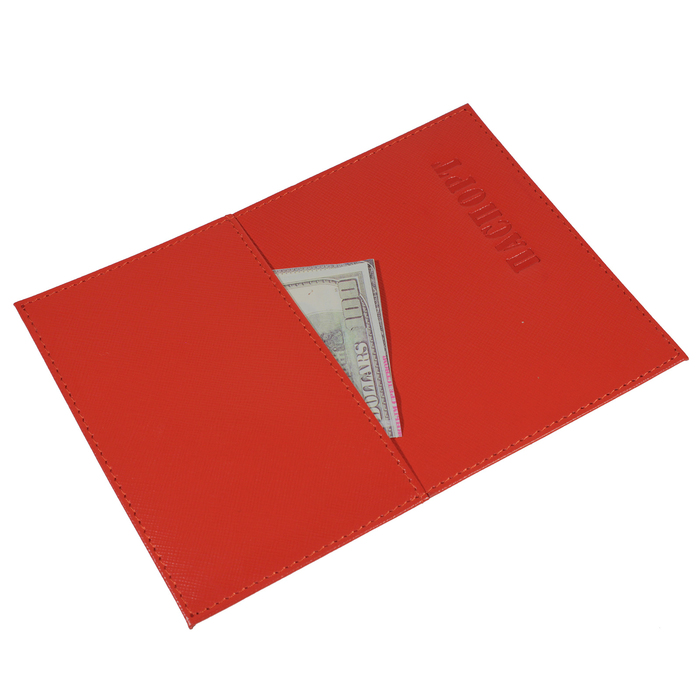 Обложка для паспорта, цвет красный