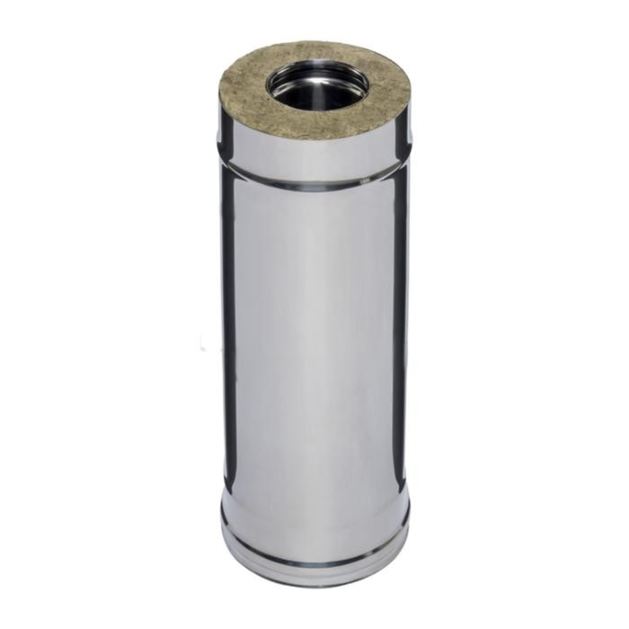 Дымоход Феррум утепленный нержавеющий (430/0,8мм)/оцинкованный ф115/200, L=0,5м, по воде, , шт 354