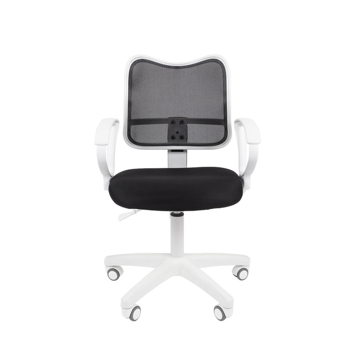 Офисное кресло Chairman 450 LT, белый пластик, ткань чёрная