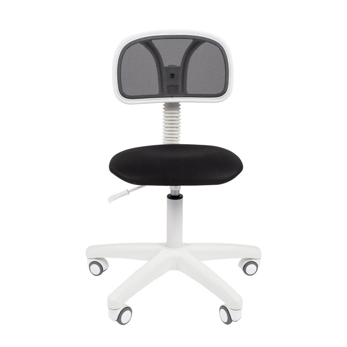 Офисное кресло Chairman 250, белый пластик, ткань чёрная