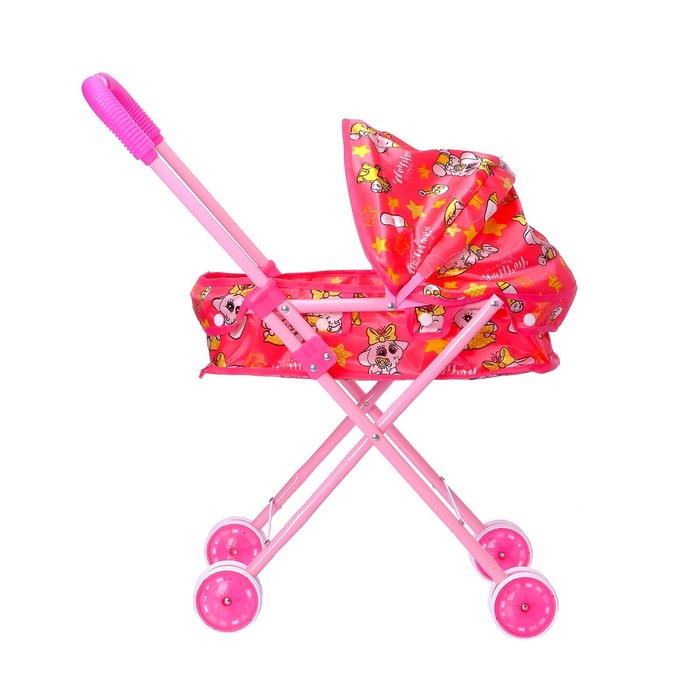 Коляска универсальная «Слоник» из атласа, металлический каркас