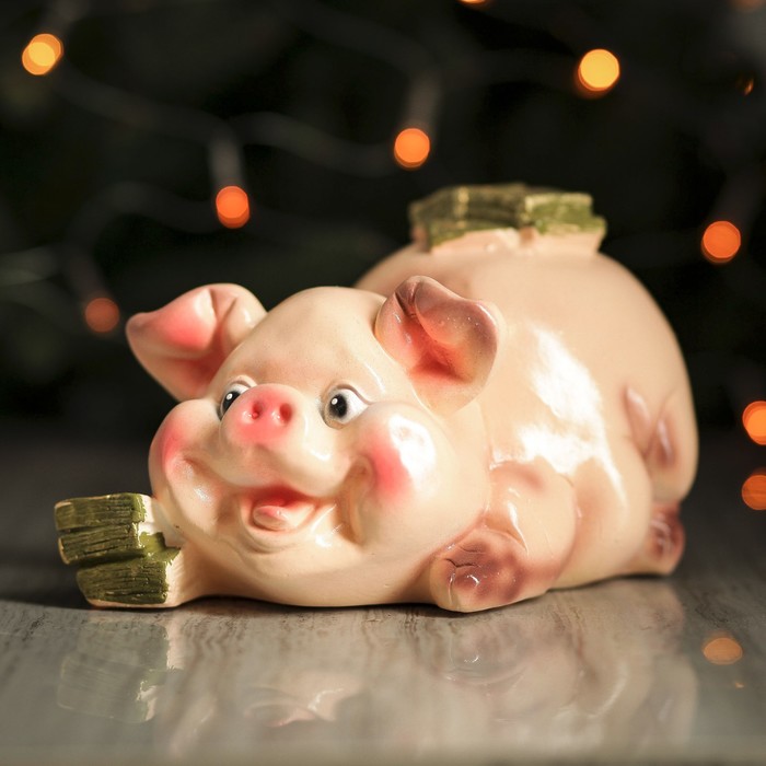 Копилка "Свинья с долларом"